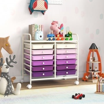 12 Drawers Rolling Storage Cart for Home and Office 12 Drawers Rolling Storage Cart for Home and Office