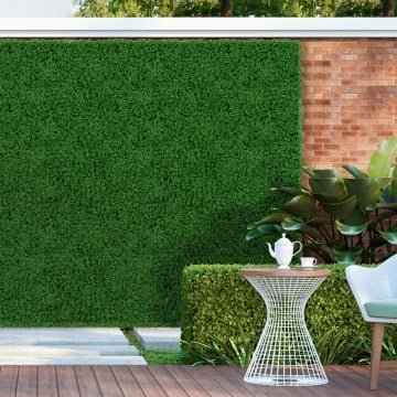 12 Pieces 20 x 20 inches Artificial Grass Wall Panels for Garden Yard Balcony 12 Pieces 20 x 20 inches Artificial Grass Wall Panels for Garden Yard Balcony