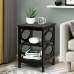 2 Pieces 3-Tier End Table with Stable Structure for Living Room