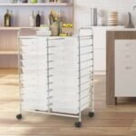 20 Drawers Rolling Storage Cart Studio Organizer