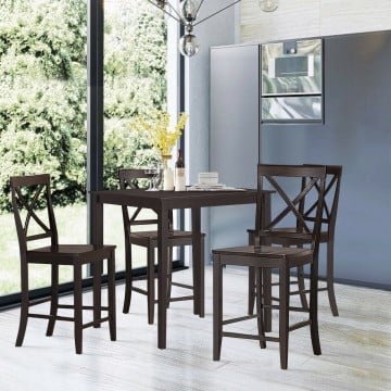 24 Inch 2 Pack Rubber Wood Frame Kitchen Chairs 24 Inch 2 Pack Rubber Wood Frame Kitchen Chairs