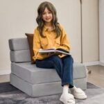 3-Fold Folding Chair Convertible Sleeper Bed