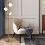 3-Globe Floor Lamp with Foot Switch and Bulb Bases