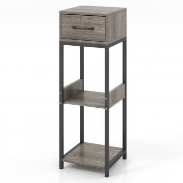 3 Tier Tall Plant Stand with Drawer Anti-tipping Devices