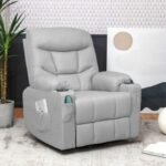 360 Degree Swivel Rocker Recliner Chairs with Massage and Heating