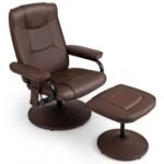 360°Swivel Massage Recliner Chair with Ottoman