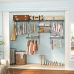 4-8 Feet Closet Organizers and Storage System with Hanging Rod for Laundry Bedroom