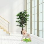 4 Feet Outdoor Trunks Artificial Ficus Silk Tree