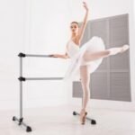 4 Feet Portable Double Freestanding Ballet Barre Dancing Stretching
