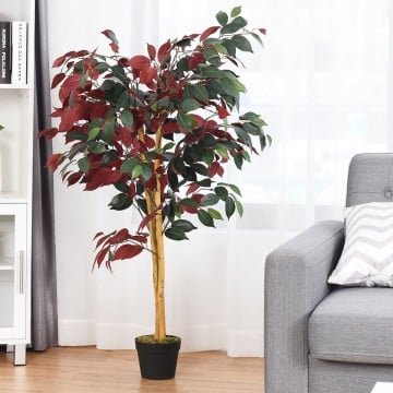 4 Feet Tall Artificial Ficus Tree with Nursery Pot 4 Feet Tall Artificial Ficus Tree with Nursery Pot