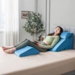 4 Pieces Orthopedic Bed Wedge Pillow Set for Pain Relief