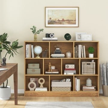 41 inches Wooden Toy Storage Organizer with 10 Cubes for Classroom Daycare Nursery Kindergarten 41 inches Wooden Toy Storage Organizer with 10 Cubes for Classroom Daycare Nursery Kindergarten