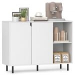 42 Inch Sideboard Buffet Cabinet Kitchen with Adjustable Shelves