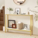 44 Inch Console Table with Shelf with Dual Anti-Tipping Kits
