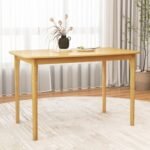 48 Inch Solid Wood Dining Table with Rubber Wood Supporting Legs for Kitchen Dining Room