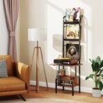 5-Tier Record Player Stand with Vinyl Display Shelf and Record Holder