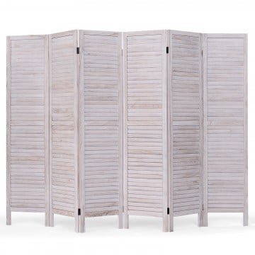 6 Panels Classic Venetian Wooden Slat Room Screen 6 Panels Classic Venetian Wooden Slat Room Screen