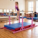 8 FT Double Horizontal Bars with 13-Level Adjustable Heights and 6-Level Adjustable Width