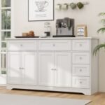 Buffet Sideboard 59" Modern Coffee Bar Station Console Table
