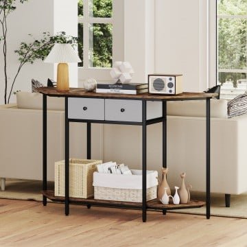 Console Table with 2 Drawers and Open Storage Shelf Console Table with 2 Drawers and Open Storage Shelf