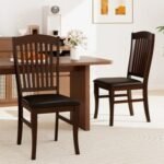 Dining Chairs Set of 2 Kitchen Side Chairs Mid-century Armless Dinette Chairs