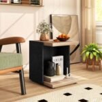 End Table 2-Tier Sofa Side Table with Open Storage Shelf