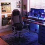 Ergonomic High Back Computer Chair with Magnetic Headrest and Lumbar Pillow