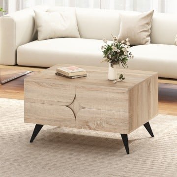 Farmhouse Accent Modern Coffee Table with Storage for Living Room Bedroom Farmhouse Accent Modern Coffee Table with Storage for Living Room Bedroom