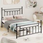 Full/Queen/Twin Size Heavy-duty Metal Bed Frame with Headboard