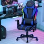 Gaming Chair Adjustable Swivel Computer Chair with Dynamic LED Lights