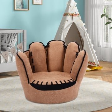 Household Five Fingers Baseball Glove Shaped Kids Leisure Upholstered Sofa Household Five Fingers Baseball Glove Shaped Kids Leisure Upholstered Sofa