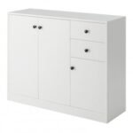 Modern Buffet Sideboard with 2 Pull-out Drawers and Adjustable Shelf for Kitchen