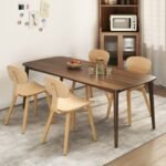 Modern Dining Chair Set of 4 with Wide Seat