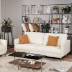 Modern Loveseat with Comfy Backrest Cushions