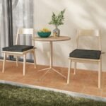 Outdoor Chair Cushion Set of 2 Waterproof Fade-Resistant Olefin Seat Cushions