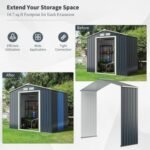 Outdoor Storage Shed Extension Kit for 7/9.1/11.2 Feet Shed Width