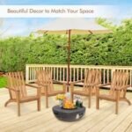 Patio Durable Patio Acacia Wood Adirondack Lounge Armchair