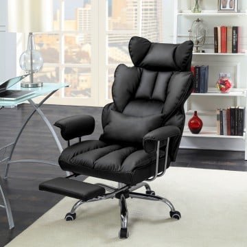 PU Leather Home Office Chair 400 lbs High Back Executive Chair