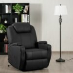 PU Leather Power Lift Recliner Chair with Massage and Heat for Elderly