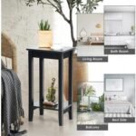 Set of 2 Versatile 2-Tier End Tables with Storage Shelf