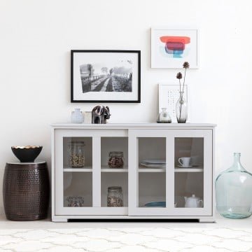 Sideboard Buffet Cupboard Storage Cabinet with Sliding Door