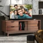 TV Console Cabinet with Drawers and Sliding Doors for TVs Up to 60 Inch