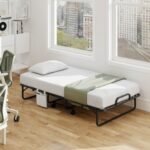 Twin Size Folding Bed with 5 Inch Mattress