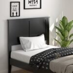 Twin Size Wood Headboard with Pre-drilled Holes and Height Adjustment