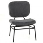 Upholstered Accent Chair Sherpa Reading Chair with Sponge Padding