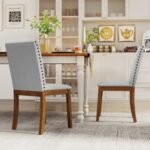Upholstered Dining Chairs with Padded Seat for Living Room