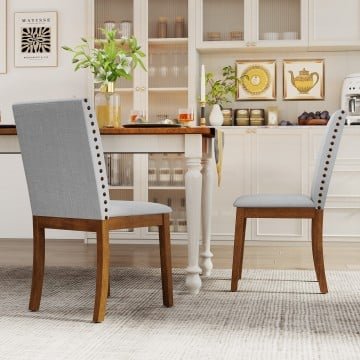 Upholstered Dining Chairs with Padded Seat for Living Room