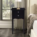 Vintage Side End Table with 2 Storage Drawers