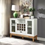 Wood Wine Storage Cabinet with Sideboard and Console