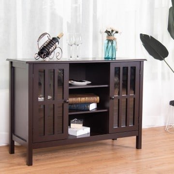 Wooden TV Stand Console Cabinet for 50 Inches TV